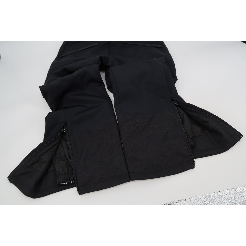 Emporio Armani EA7‎ Mens Large Black Technical Ski Snow Pants Trousers Straight - Picture 9 of 15